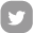 icono gris con el pájaro de twitter